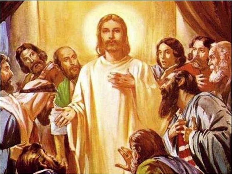 Jesus appears to his disciples, christ, jesus, gospel, resurrection, thomas, HD wallpaper