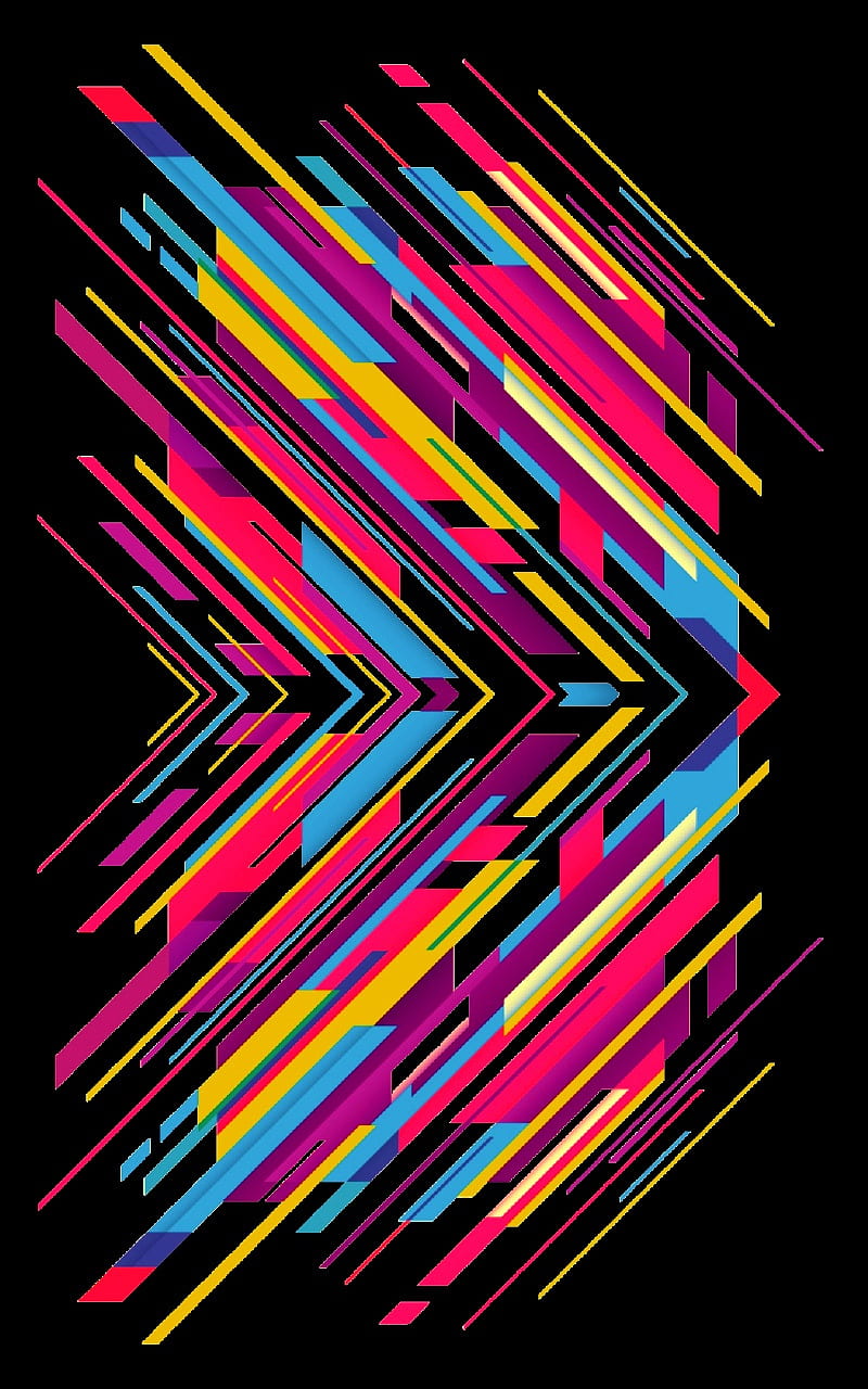 Material design 0138, abstract, black, colorful, desenho, digital, graphic, lines, pattern, HD phone wallpaper
