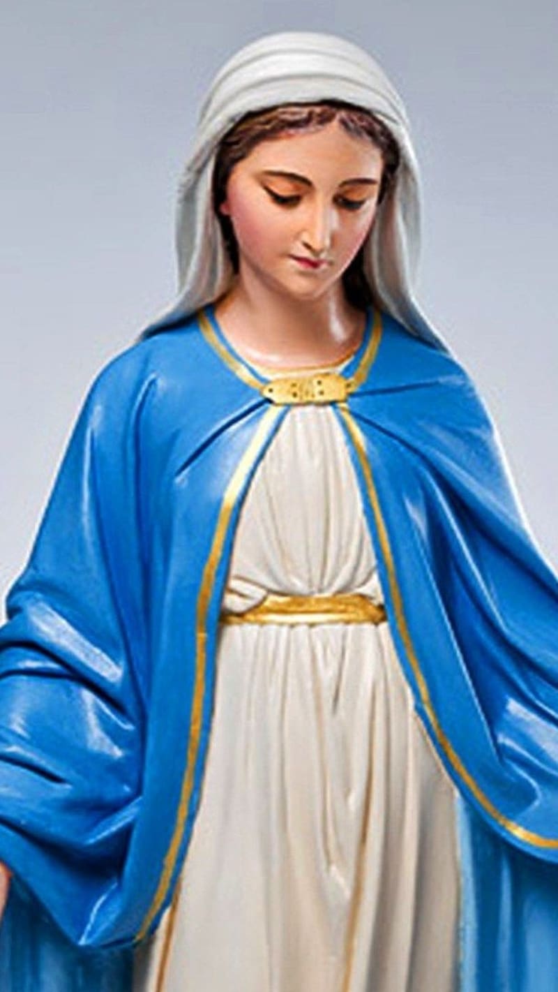 Mother Mary, Statue, god, blessed, virgin mary, praise, HD phone ...