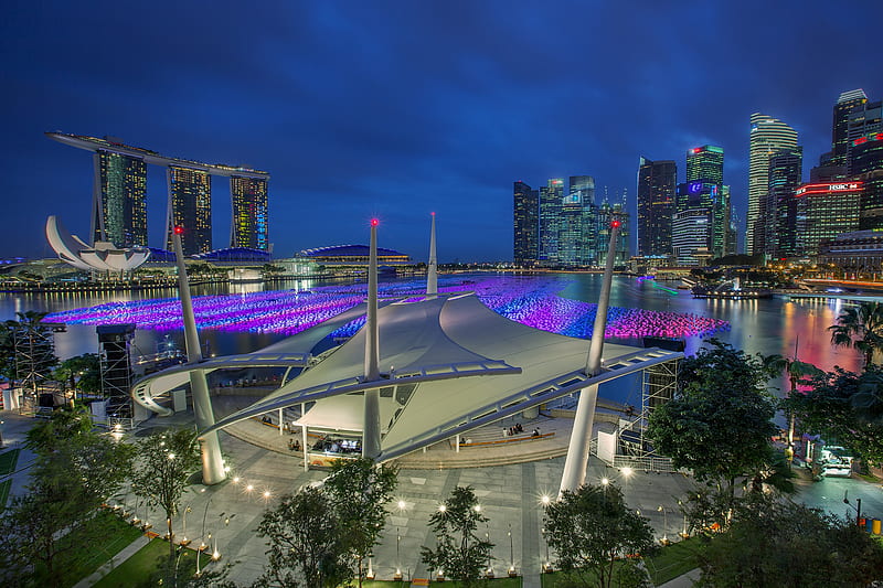 Cities, Singapore, Marina Bay Sands, HD wallpaper