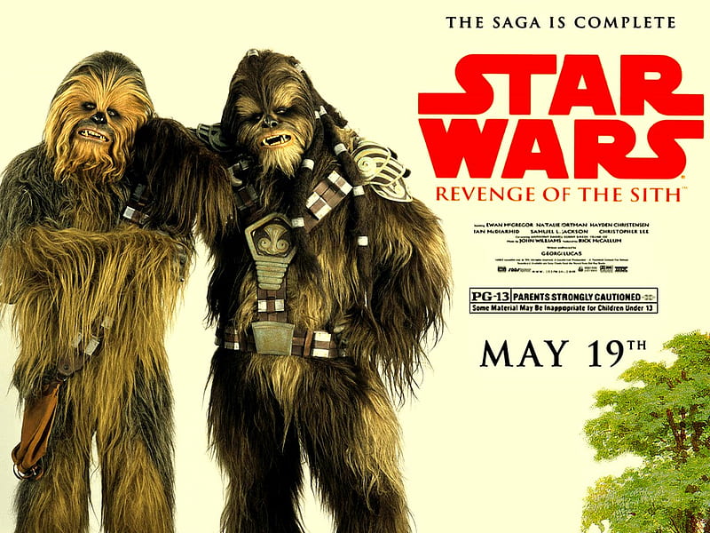 Star Wars III: Kid's Poster, star wars, revenge of the sith, cinema, chewbacca, george lucas, entertainment, movies, wookies, kids, HD wallpaper