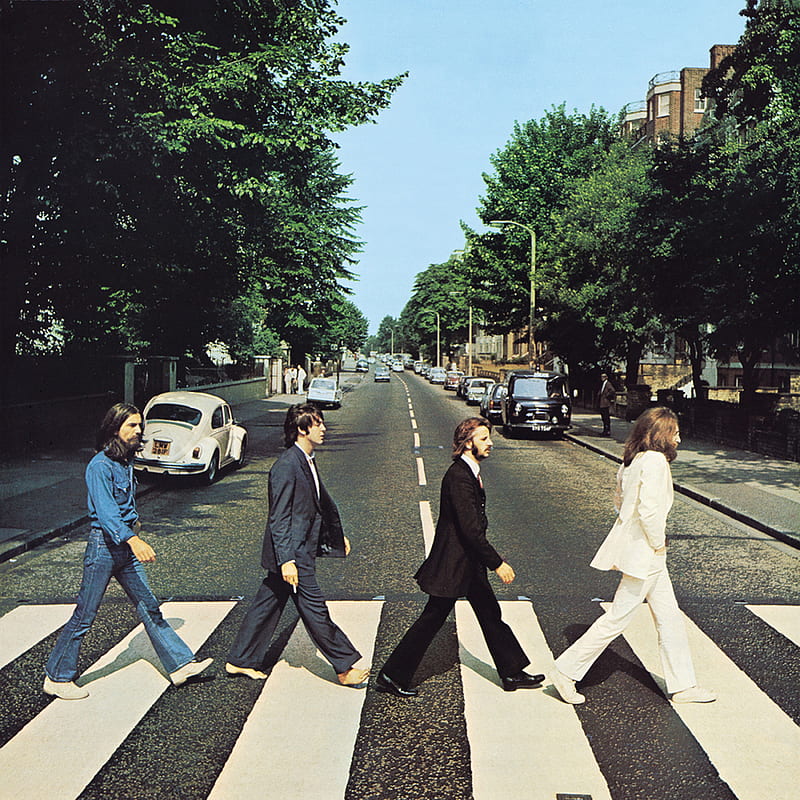 Abbey Road, The Beatles, music, John Lennon, Paul McCartney, Ringo Starr, George Harrison, HD phone wallpaper