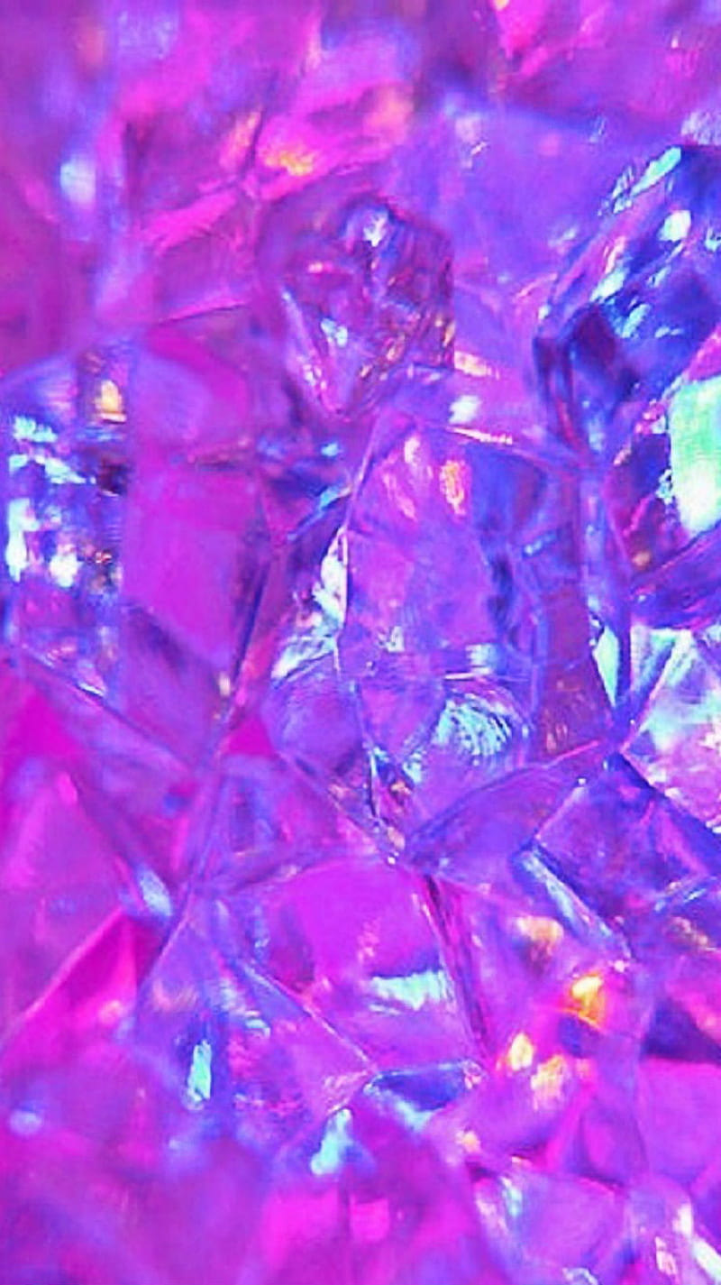 Purple Crystals, bright, cool, crystal, pretty, shine, shiny, wow, HD phone wallpaper