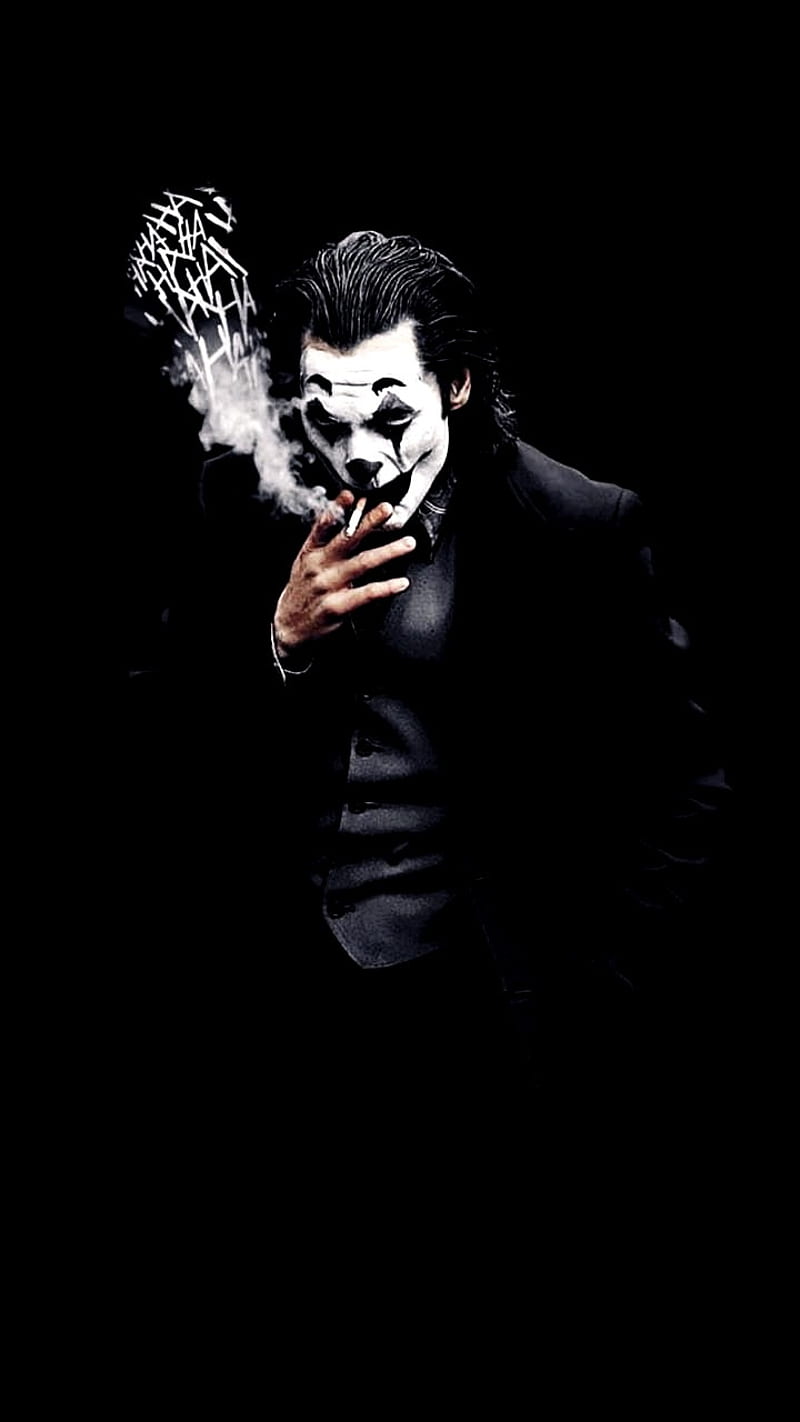 Black Joker, black joker smoke, dark, dark joker, joker laugh ...