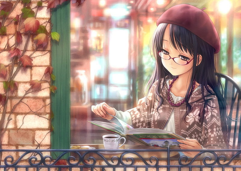 anime styled cafe having tables ,chairs ,lofi,and a window through we see a  cityscape ,evening time ,4k,rendered lighting - AI Generated Artwork -  NightCafe Creator