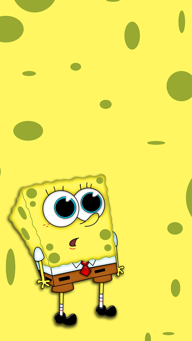 Spongebob Wow, cartoon, yellow, HD phone wallpaper