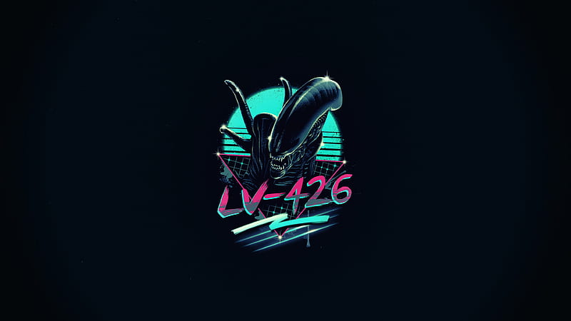 Alien Level 426, alien, logo, artist, artwork, digital-art, HD wallpaper