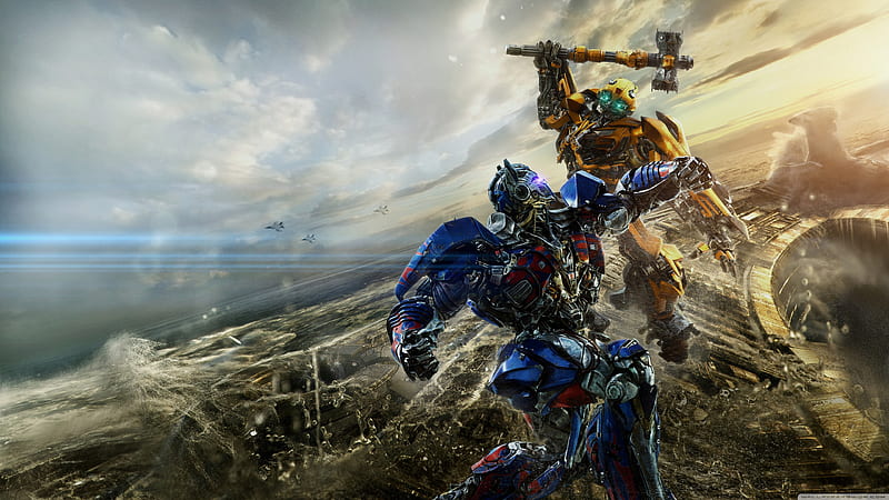 Bumblebee VS optimus, movie, guerra, HD wallpaper