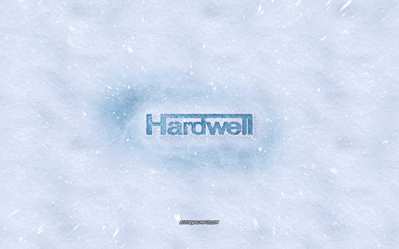 Hardwell logo, winter concepts, Robbert van de Corput, snow texture, snow background, Hardwell emblem, winter art, Hardwell, HD wallpaper