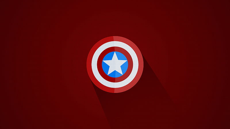 Captain America Minimal Logo , captain-america, superheroes, minimalism, minimalist, HD wallpaper
