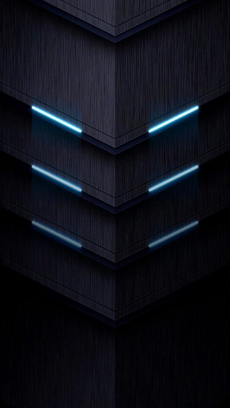 Abstract, abstraction, black, blue, edge, neon, wood, HD phone wallpaper