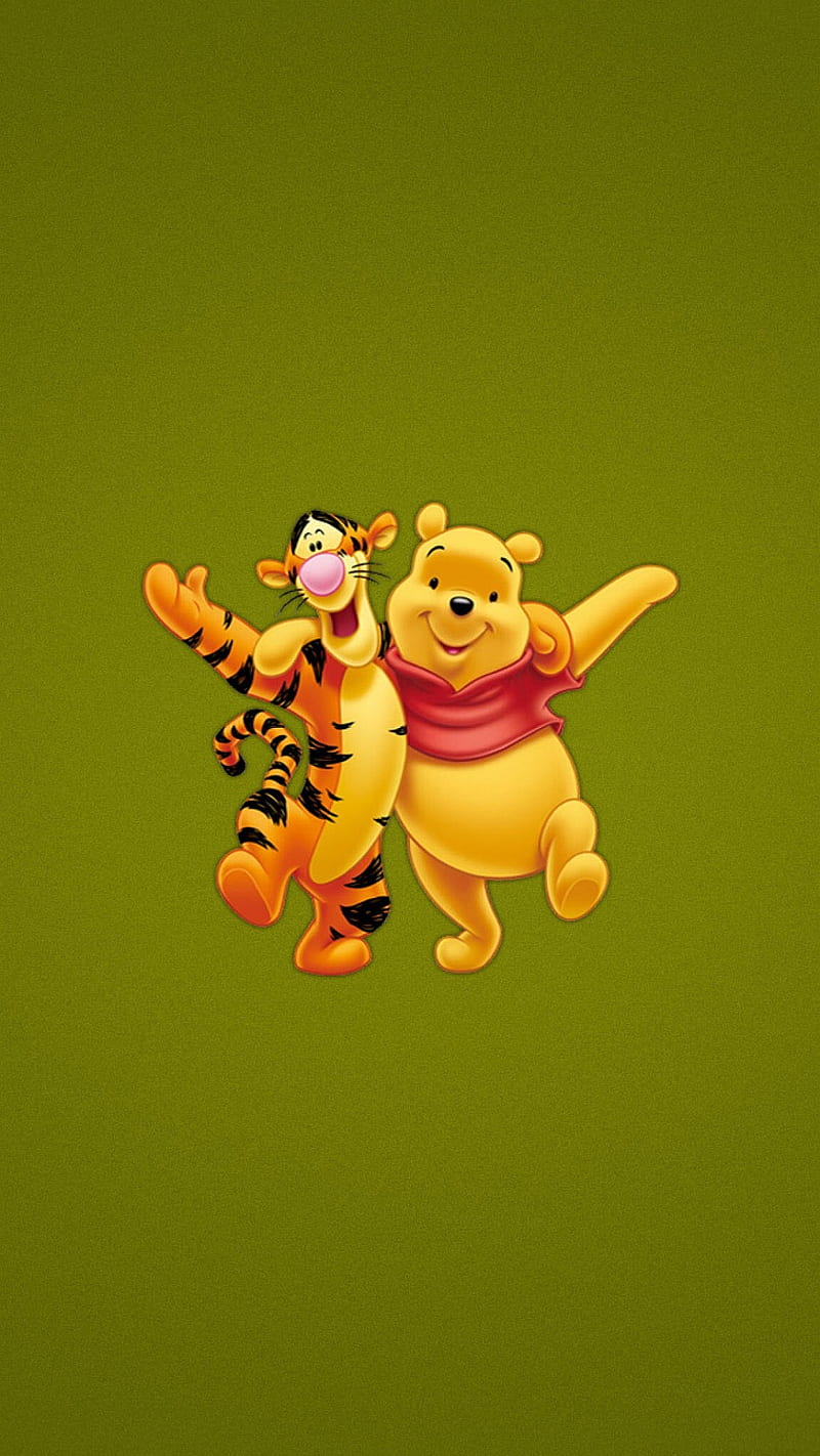 Winnie and Tigger, HD phone wallpaper