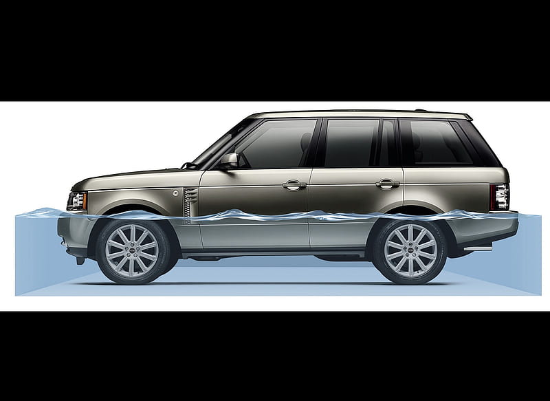 12MY Range Rover displaying the wading depth, car, HD wallpaper | Peakpx