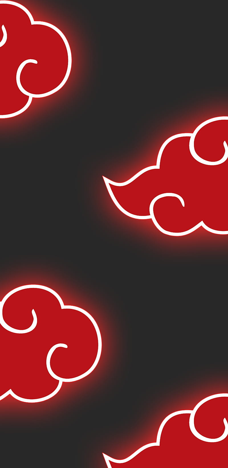 Akatsuki, red, magenta, Anime, Pain, Akatsuki cloud, Akatsuki logo, Naruto,  Akatsuki symbol, Boruto, Itachi HD phone wallpaper