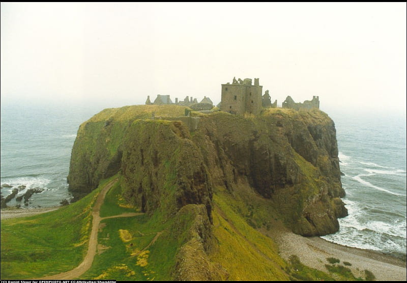 Dunnottar Castle, rural, arhitecture, countries, places, popular, scotland, HD wallpaper