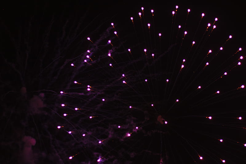 fireworks, sparks, shine, dark, HD wallpaper