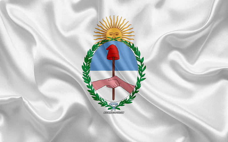 Flag of Jujuy silk flag, province of Argentina, silk texture, Jujuy flag, creative art, Jujuy, Argentina, HD wallpaper