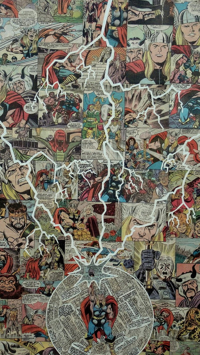 Thor comic, avengers, comic, logo, marvel, superhero, thor, HD phone wallpaper