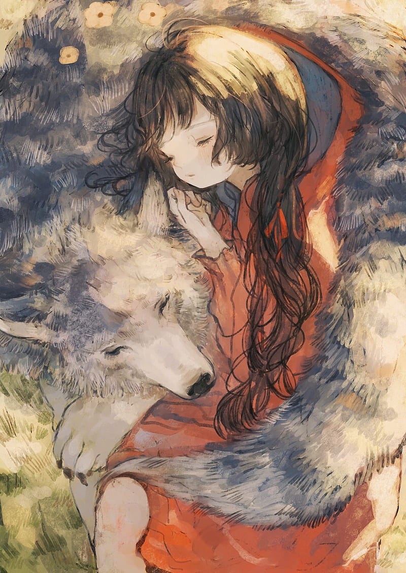 Anime picture little red riding hood 1157x1637 735763 it