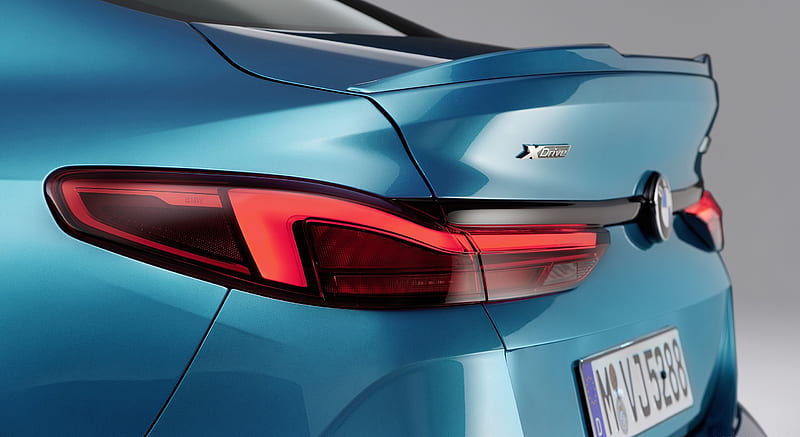 2020 BMW M235i Gran Coupe xDrive (Color: Snapper Rocks Blue Metallic) - Spoiler , car, HD wallpaper