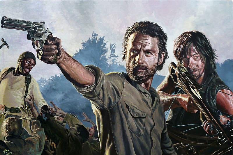 Tv Show, The Walking Dead, Rick Grimes, Daryl Dixon, Tyreese Williams, HD wallpaper