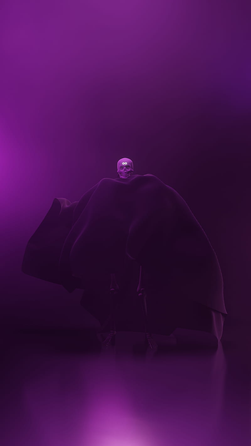 Pink Skeleton, Ancient, dark, endless, halloween, infinity, purple, scary, skull, spooky, HD phone wallpaper