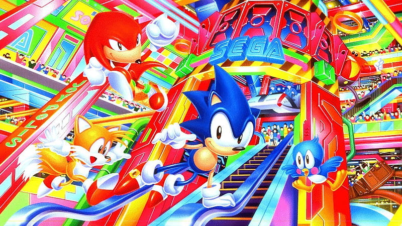 retro sonic wallpaper