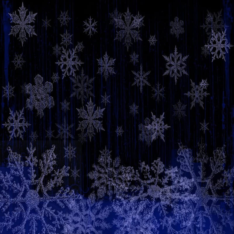 Dark Flurries, blue, christmas, christmas , dark, flurries, ice, snow, xmas, yule, HD phone wallpaper