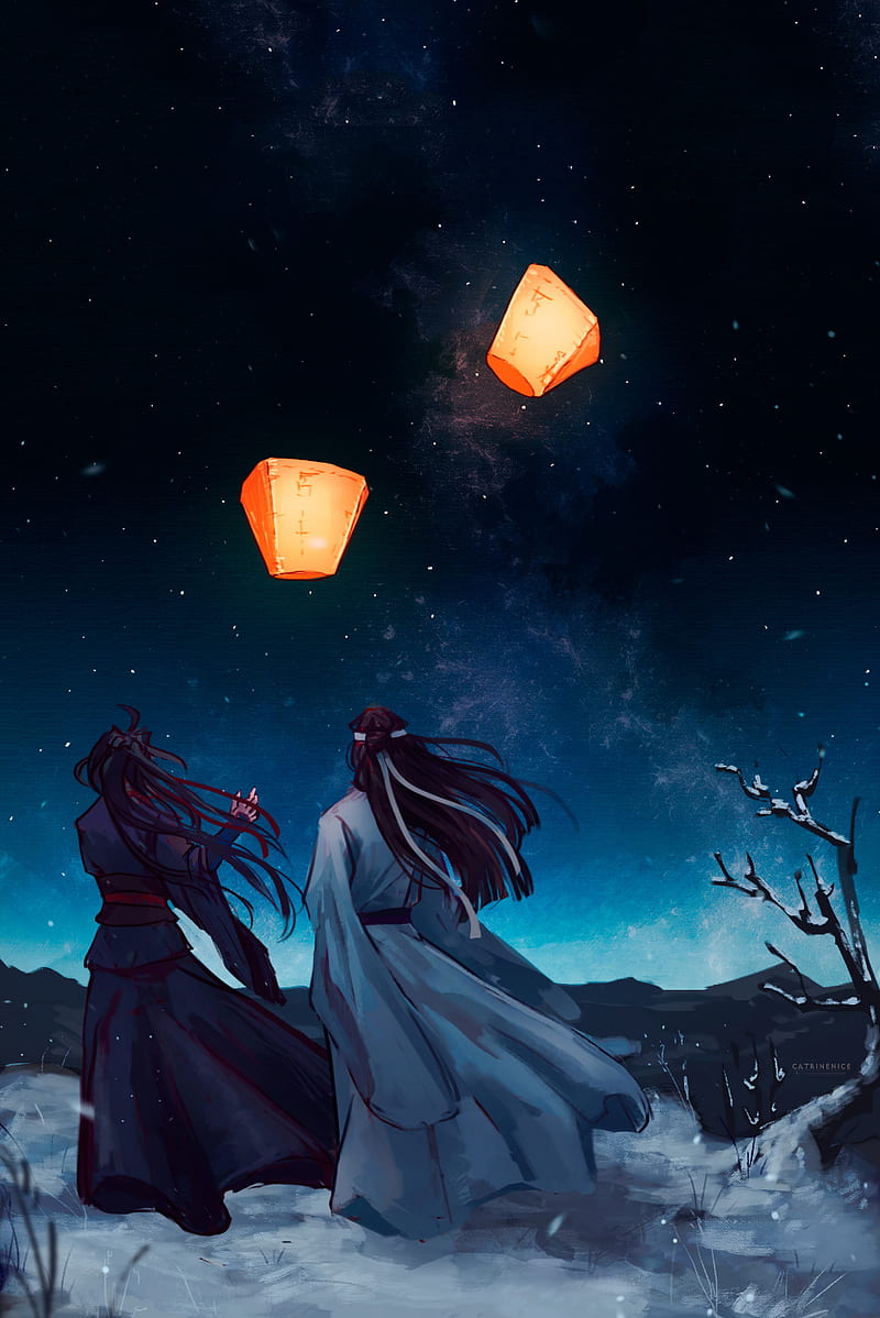 Download Mo Dao Zu Shi Wangxian Lovers Wallpaper