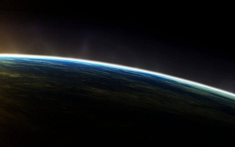 Morning Earth, sunrise, earth from space, space sunset, space sunrise, HD wallpaper