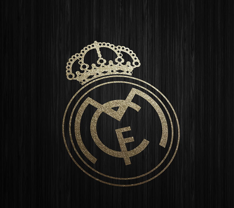 Real Madrid, club, football, gold, logo, sport, HD wallpaper