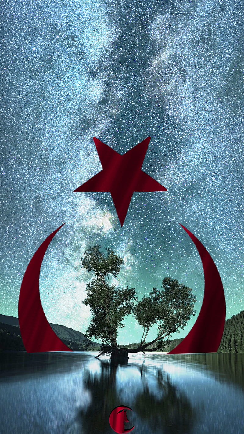 Turkcu Duvar, red, sky, turk, turkcuduvar, HD mobile wallpaper