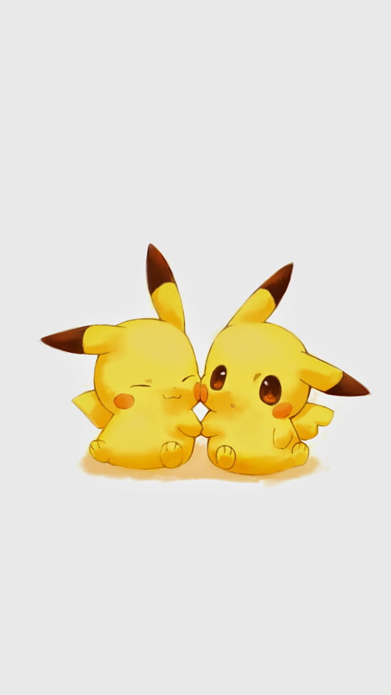 Pikachus, cute, game, love, pikachu, pokemon, pokemon go, HD phone wallpaper