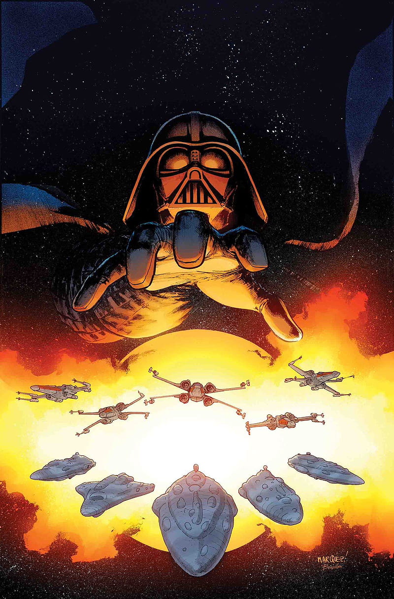 Vader grasp, darth vader, rebel alliance, star wars, x-wing, xwing, HD phone wallpaper