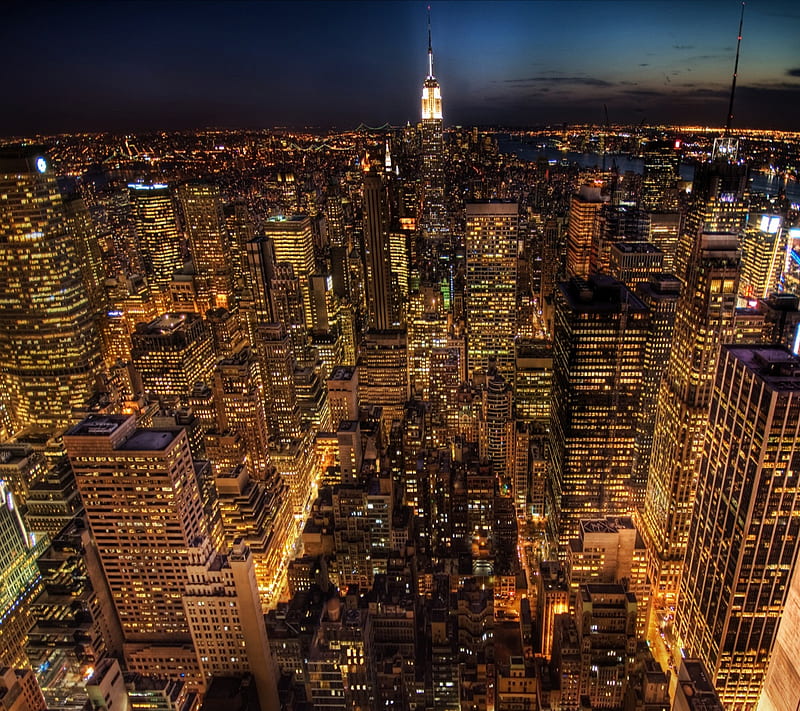 Night skyline from New York | HD photo, 4K desktop wallpapers