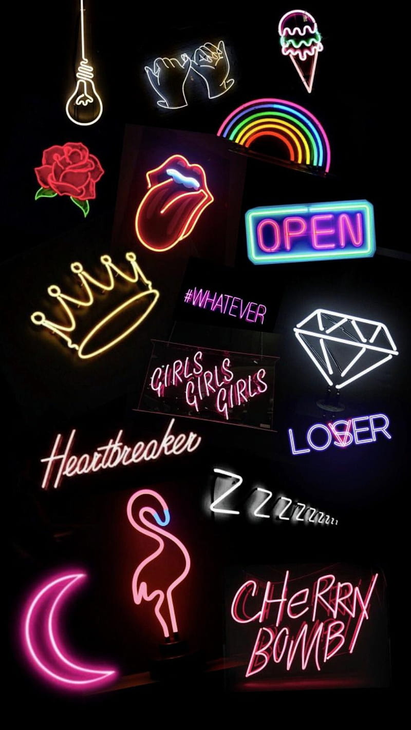 neon backgrounds for girls 2022