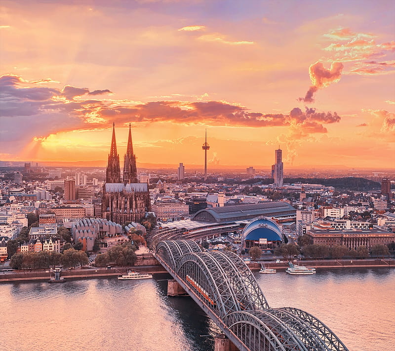 Wallpaper Cologne Cathedral, Germany, Cologne, Europe, night, 4k,  Architecture #15851