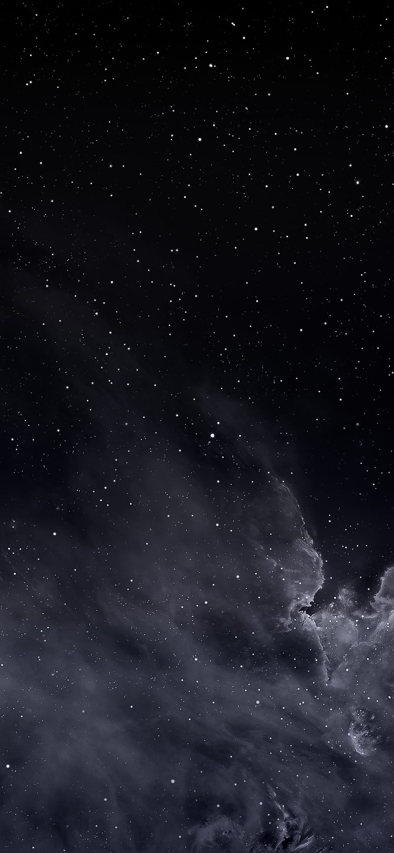 Black space, black, star, stars, HD phone wallpaper