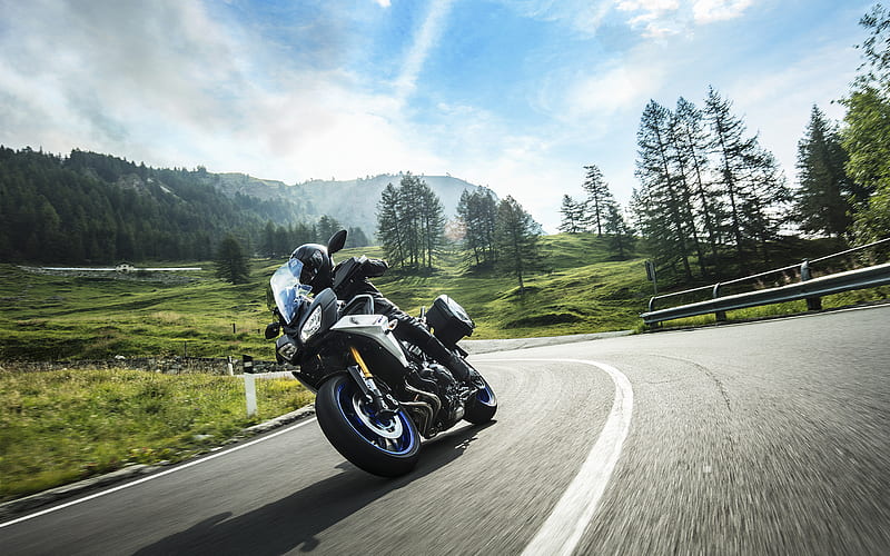 Yamaha Tracer 900 GT, road, 2019 bikes, biker, japanese motorcycles, Yamaha, HD wallpaper