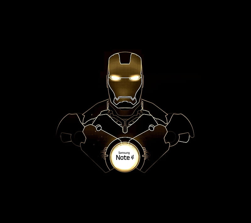 Iron Man Note 4, android, galaxy, iron man, logo, marvel, note, samsung, HD wallpaper