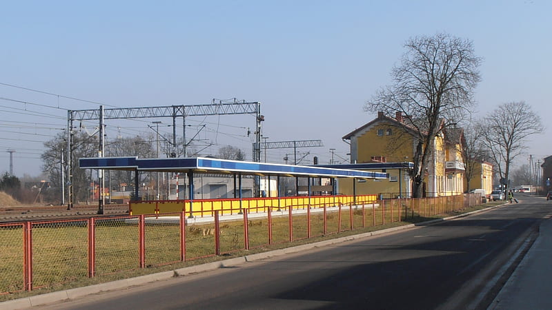 Opalenica Train Station, Building, Train, Station, Opalenica, HD wallpaper