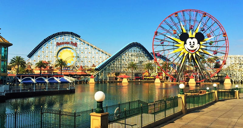 California Adventure, california, Disneyland, Boardwalk, Pier, Paradise Pier, Disneyland Resort, HD wallpaper