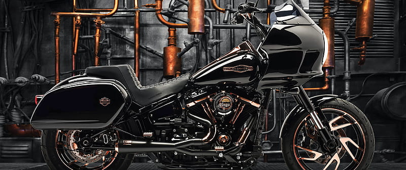 Harley Davidson Sport Glide , Battle Of The Kings, Moonshine, Custom Tuning, Bikes, Harley Davidson Dual Monitor, HD wallpaper