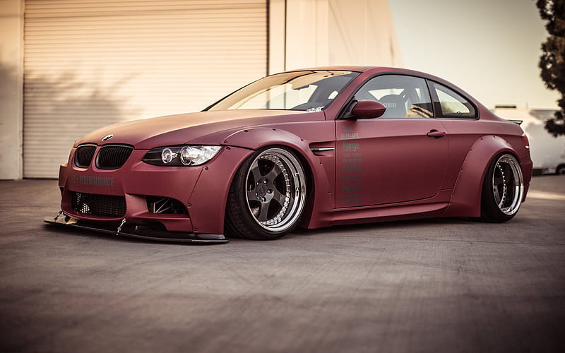 BMW M3, E92, tuning, stance, supercars, BMW, HD wallpaper