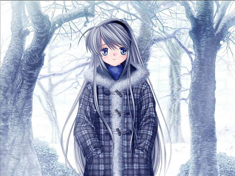 Anime Girl Cold Days Laptop Full, , Background, and, Cold City, HD  wallpaper