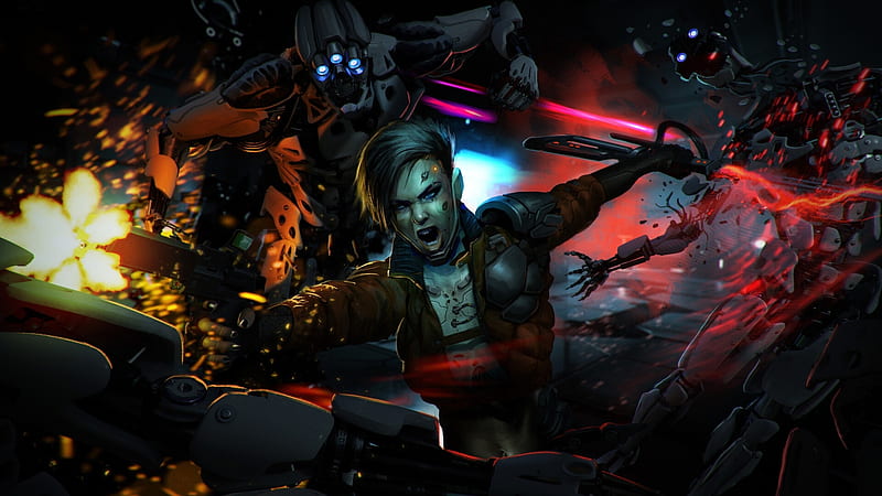 Cyberpunk Fight Night, HD wallpaper