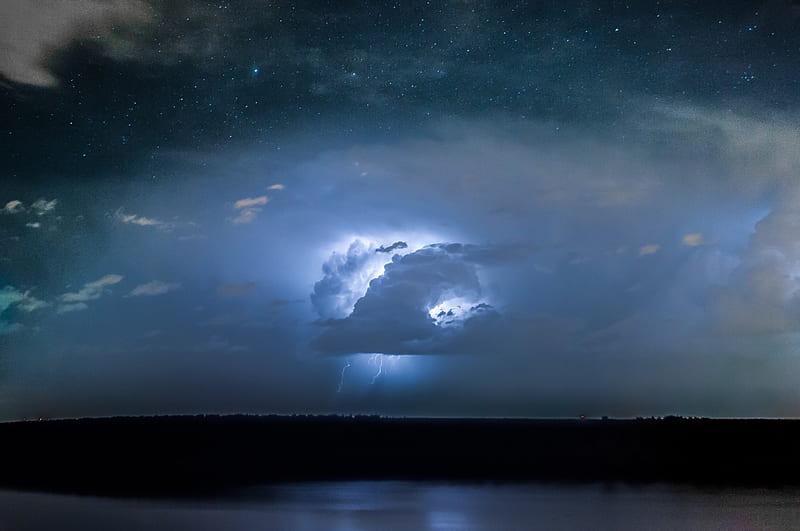 Lightning Thunder Storm Long Exposure , lightning, thunder, storm, long-exposure, nature, HD wallpaper
