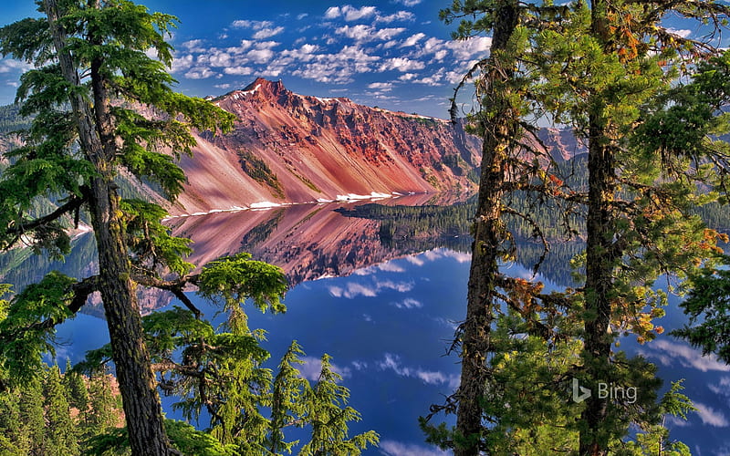 The Watchman Peak in Crater Lake National Park Oregon, The, Peak, Oregon, National, Cater, in, Lake, Watchman, Park, HD wallpaper