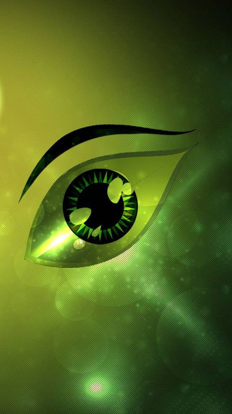 Green Animated Eye, animation, HD phone wallpaper | Peakpx