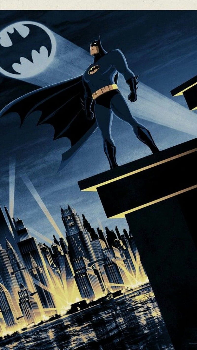 Batman TAS Signal, bat, batman, dc, signal, tas, HD phone wallpaper | Peakpx